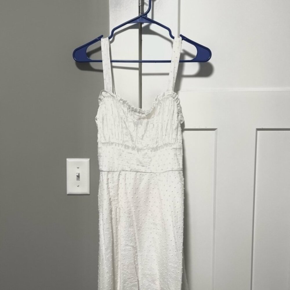 Blue Rain White Mini Dress